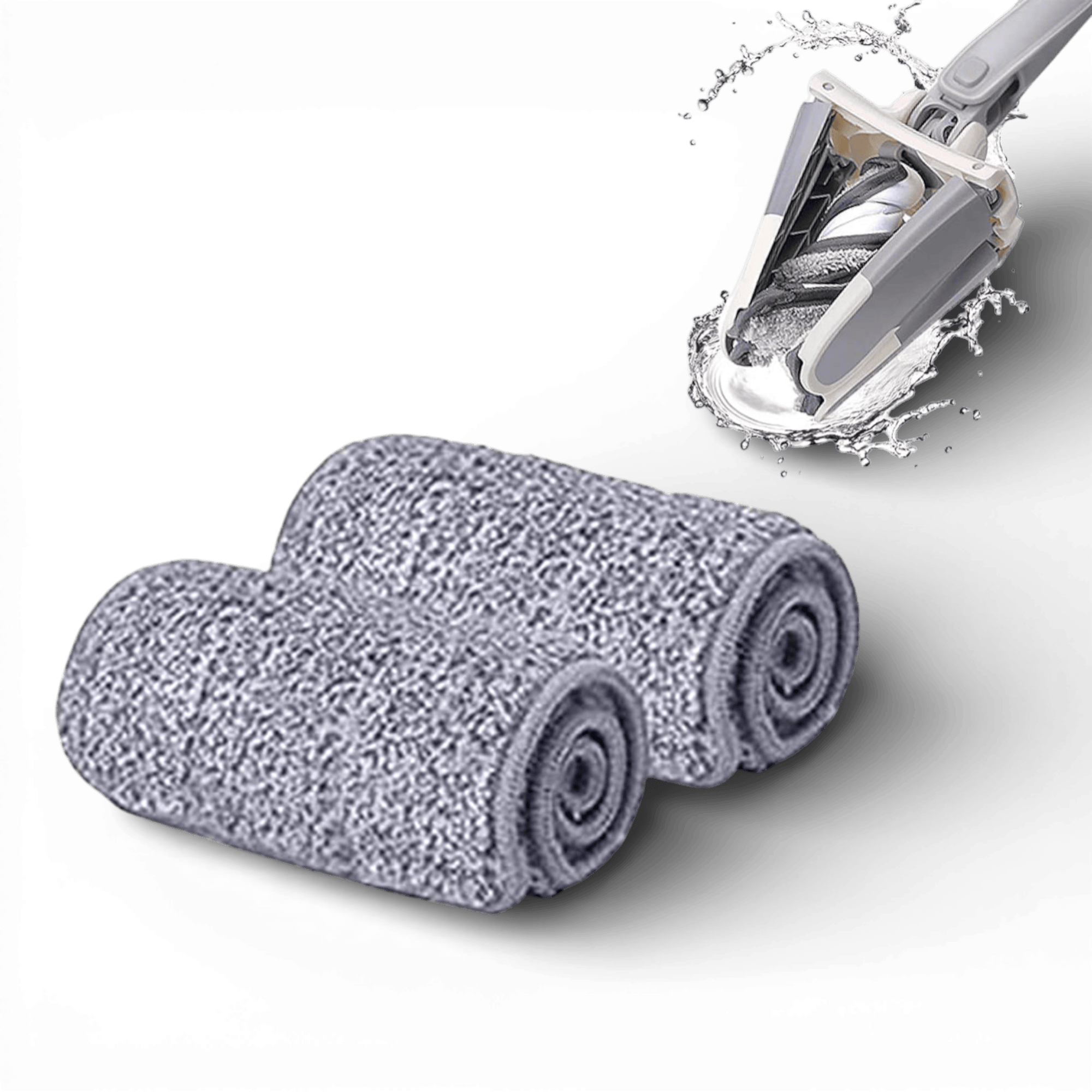 Pachet promo: 2x Mop profesional cu doua cuve de spalare si uscare + 4 rezerve cadou