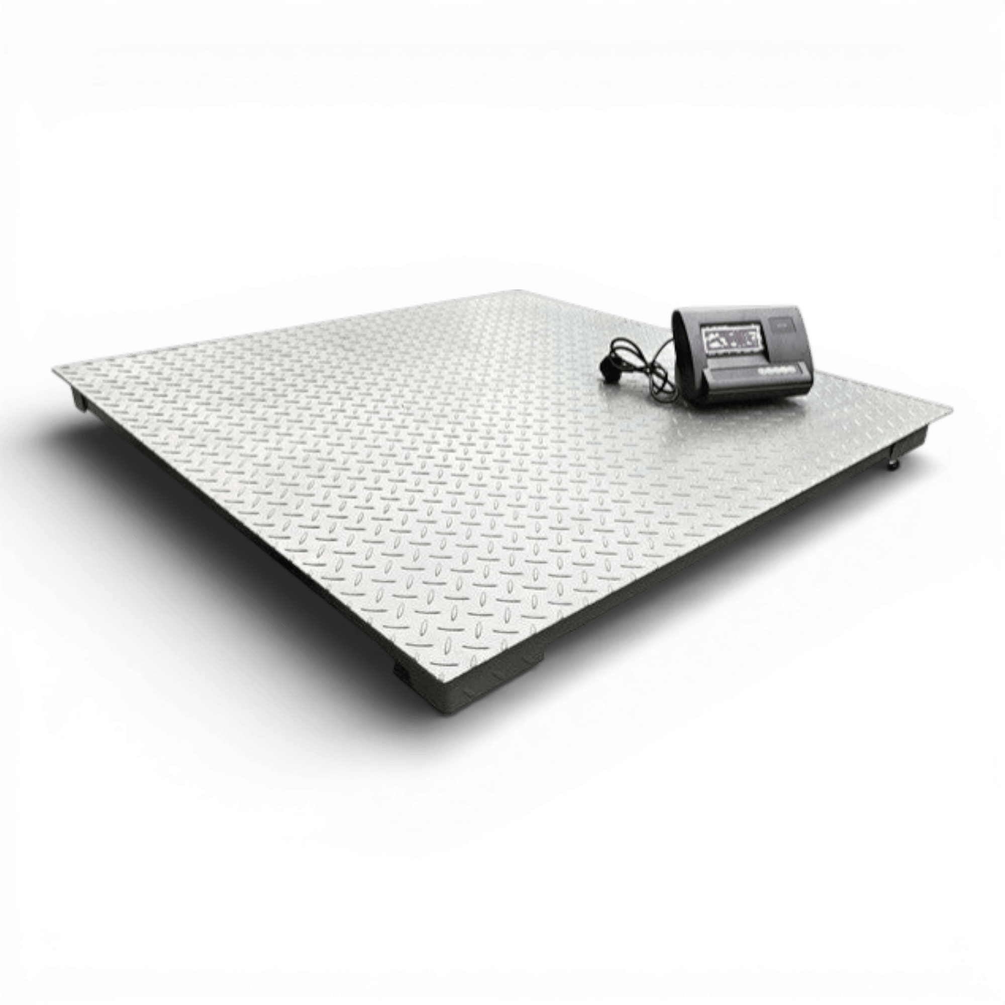 Cantar electronic platforma 3000 kg ( 3 tone ), tabla groasa striata 5mm, 120 x 120cm ( 1.2m x 1.2m ), 4 celule de cantarire, autonomie acumulator 10 ore
