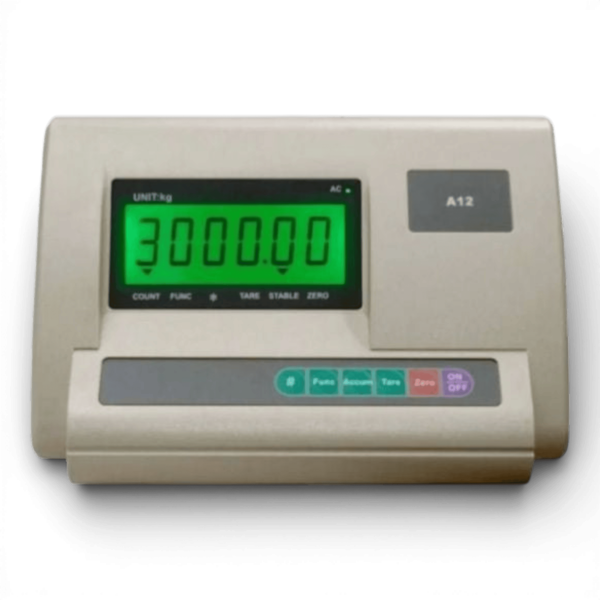 Cantar electronic platforma 3000 kg ( 3 tone ), tabla groasa striata 5mm, 120 x 120cm ( 1.2m x 1.2m ), 4 celule de cantarire, autonomie acumulator 10 ore