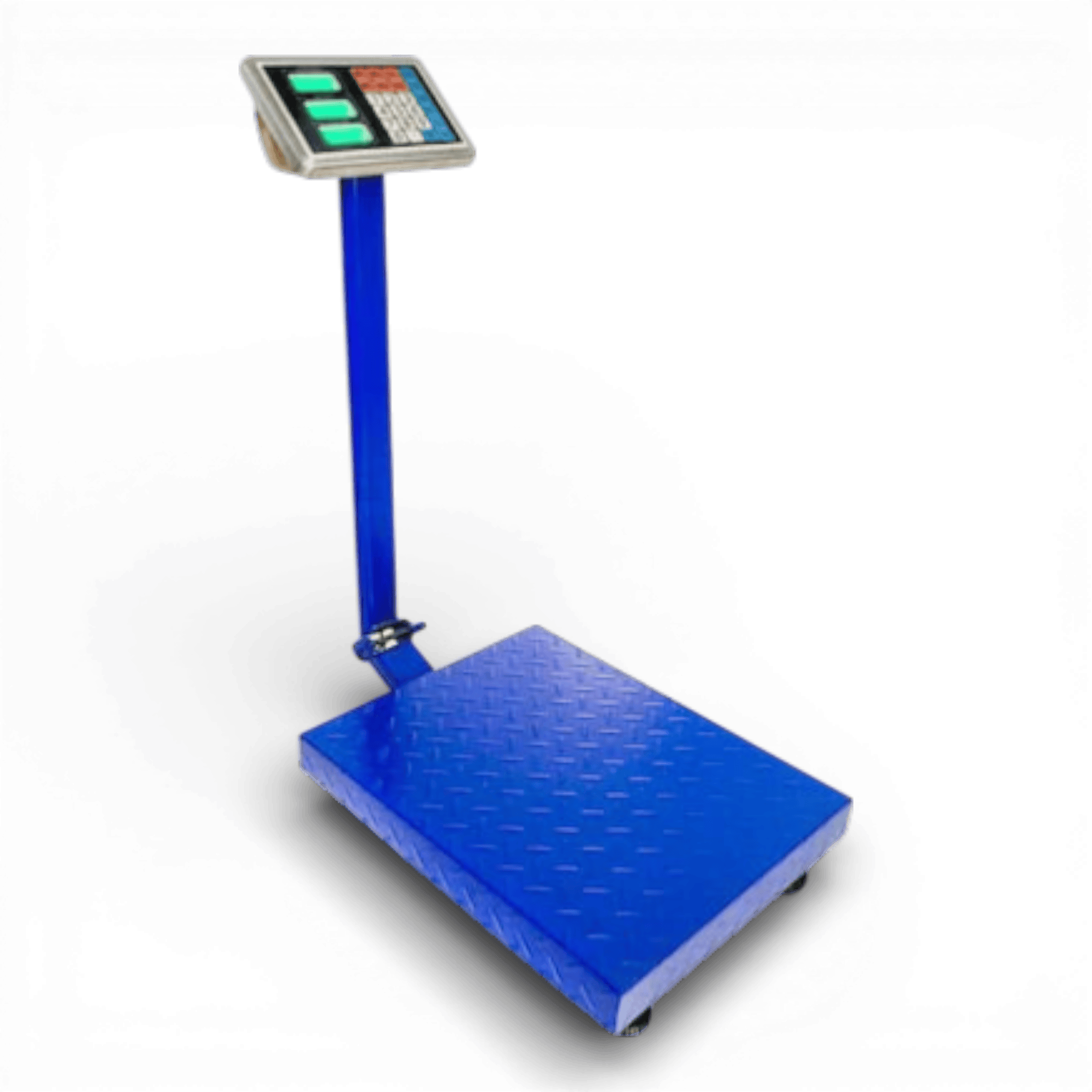 Cantar Electronic 500kg cu acumulator si platforma metalica din tabla striata, brat rabatabil