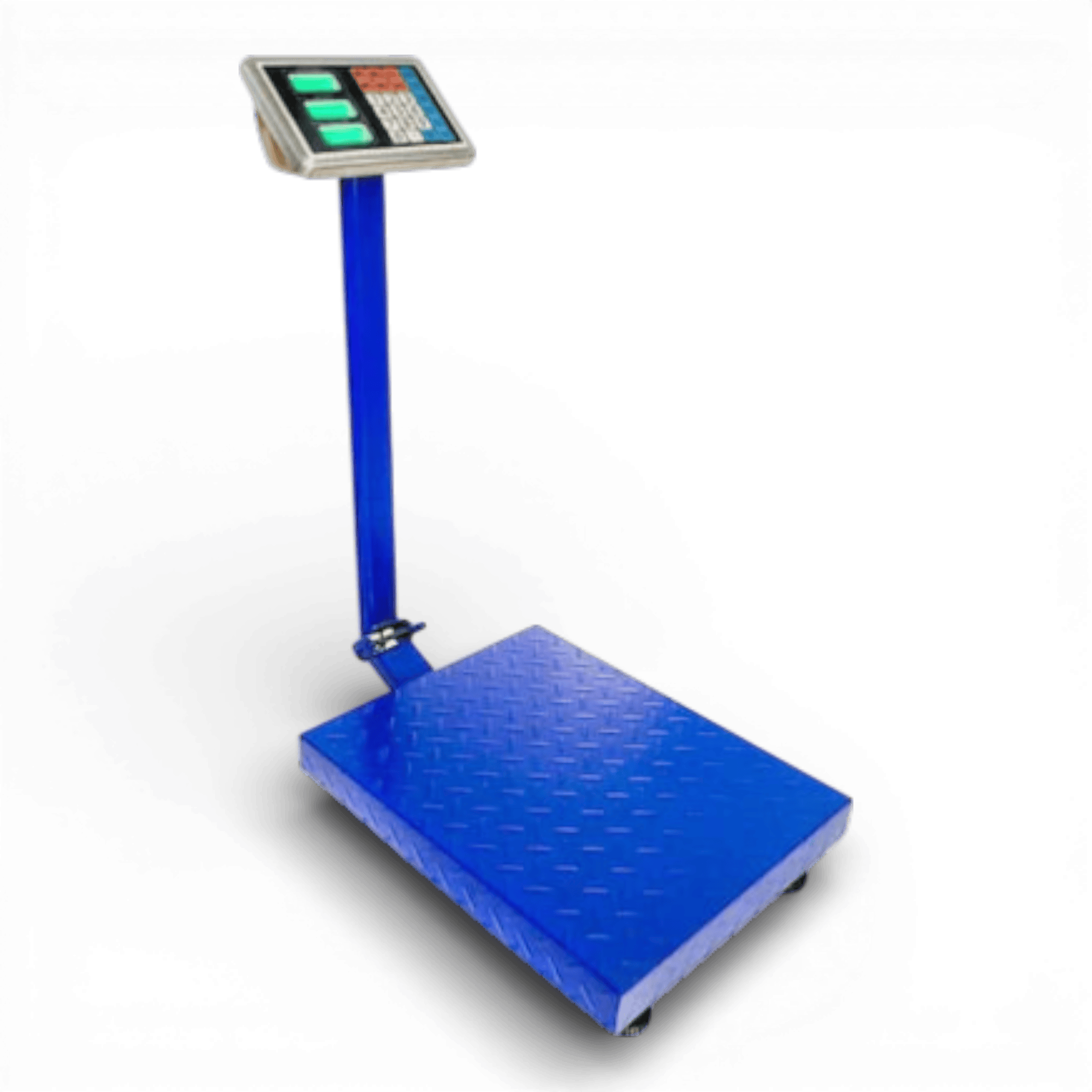 Cantar Electronic 700kg cu acumulator si platforma metalica din tabla striata, brat rabatabil