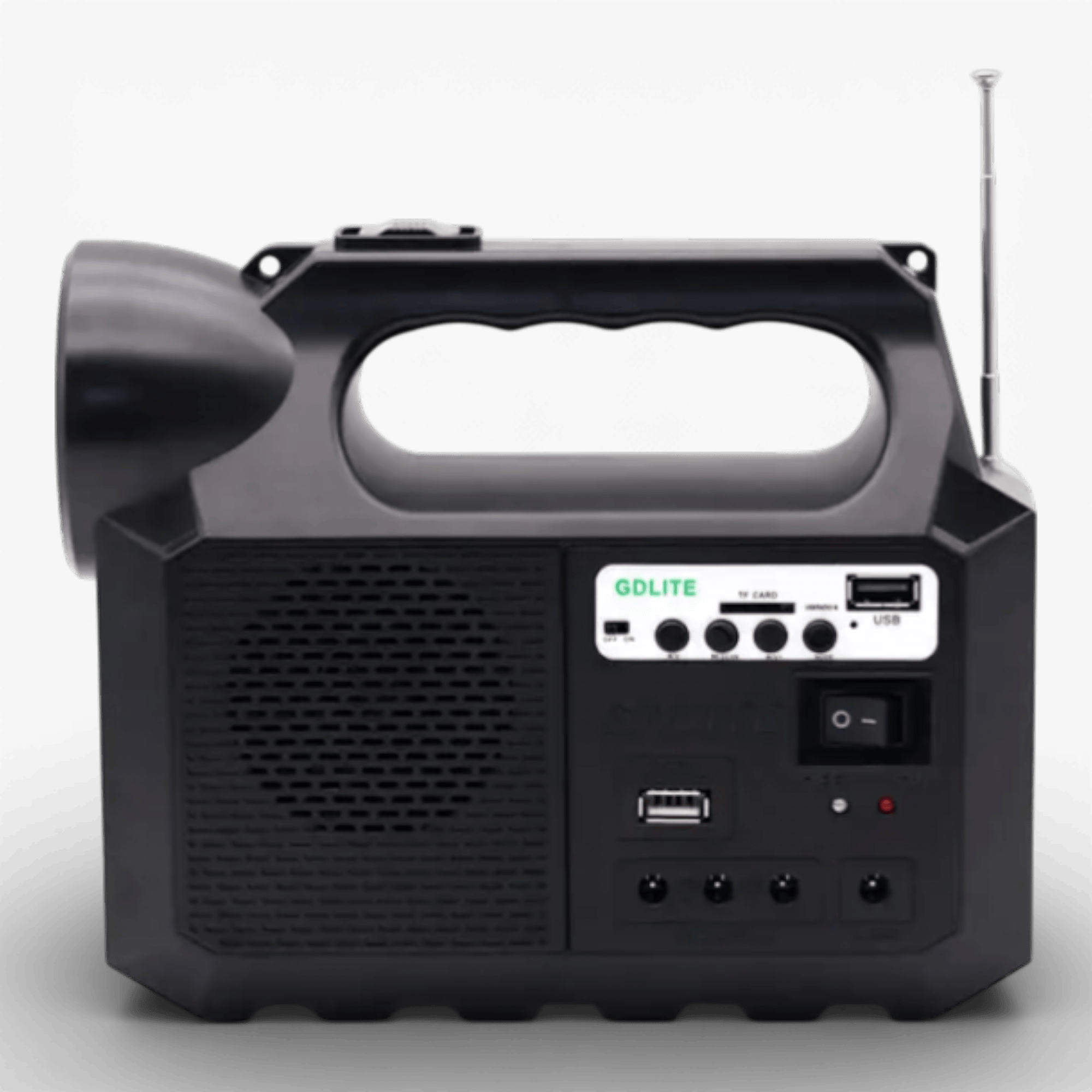 Kit Solar Portabil GDLite GD-8017M, Panou solar, USB, Bluetooth, Radio FM, MP3, Lanterna LED, 3 Becuri Incluse, Incarcare telefonica