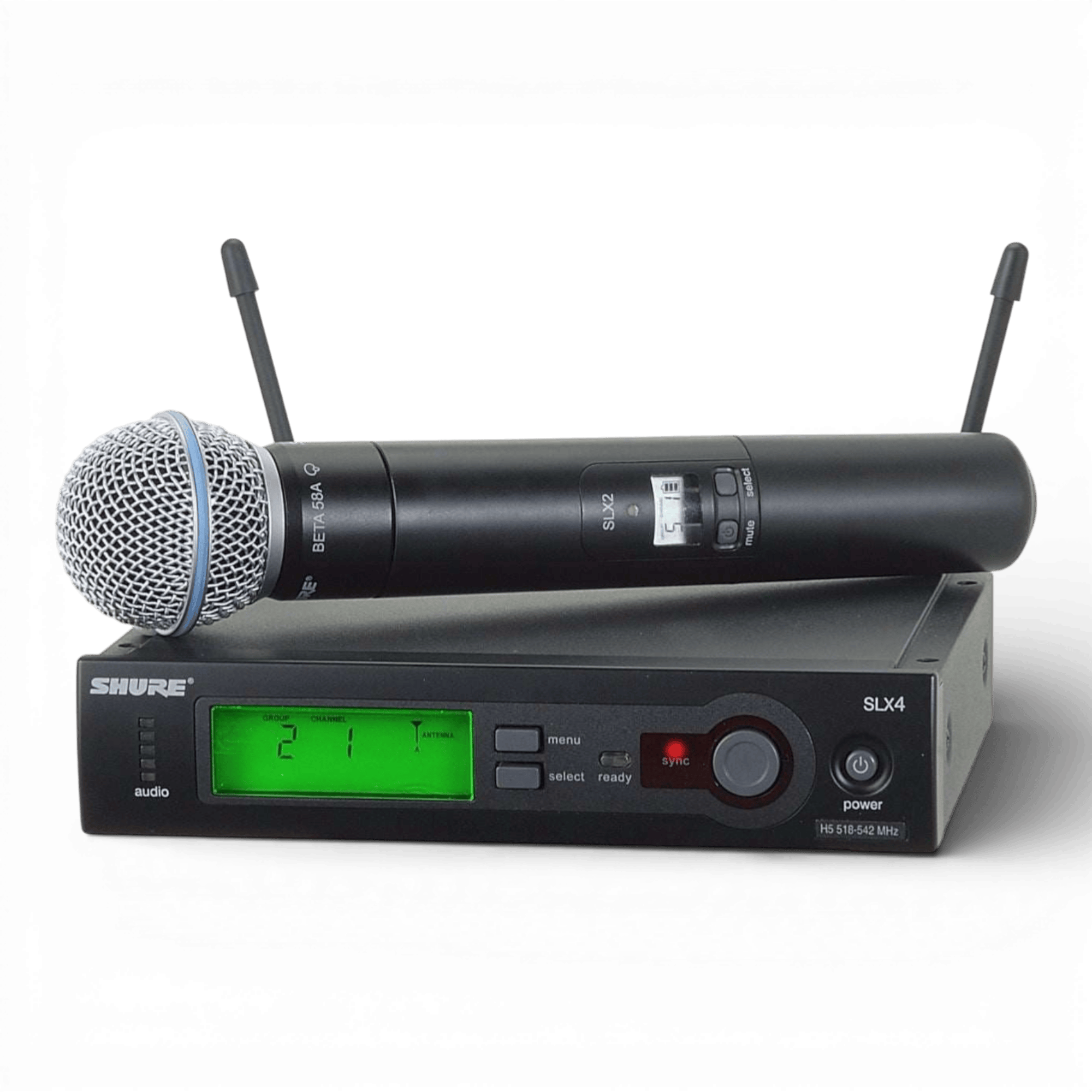 Microfon Wireless Profesional Shure SLX 2/Beta 58 A Cu Statie SLX 4