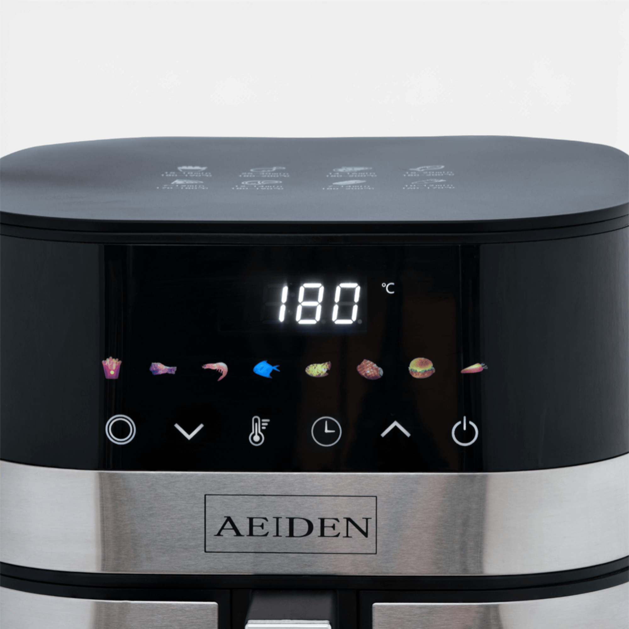 Friteuză cu aer cald AEIDEN® 7L, 2500W, AE-2512, Fereastră Transparentă, Gătire 360° – Air Fryer Digital cu Funcții Multiple