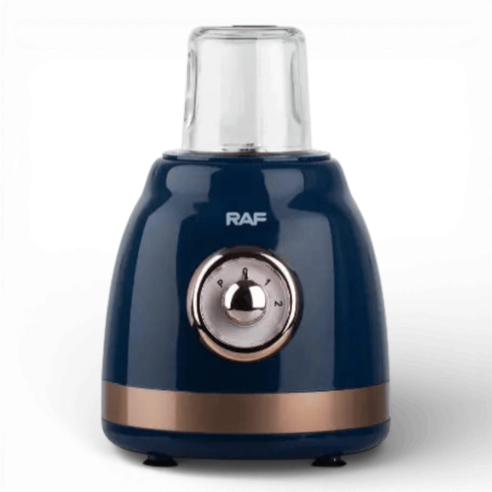 Blender Electric de sticla 2 in 1 RAF® , 1000 W cu Rasnita de Cafea, capacitate recipient 1.5L, 2 trepte viteza, Albastru