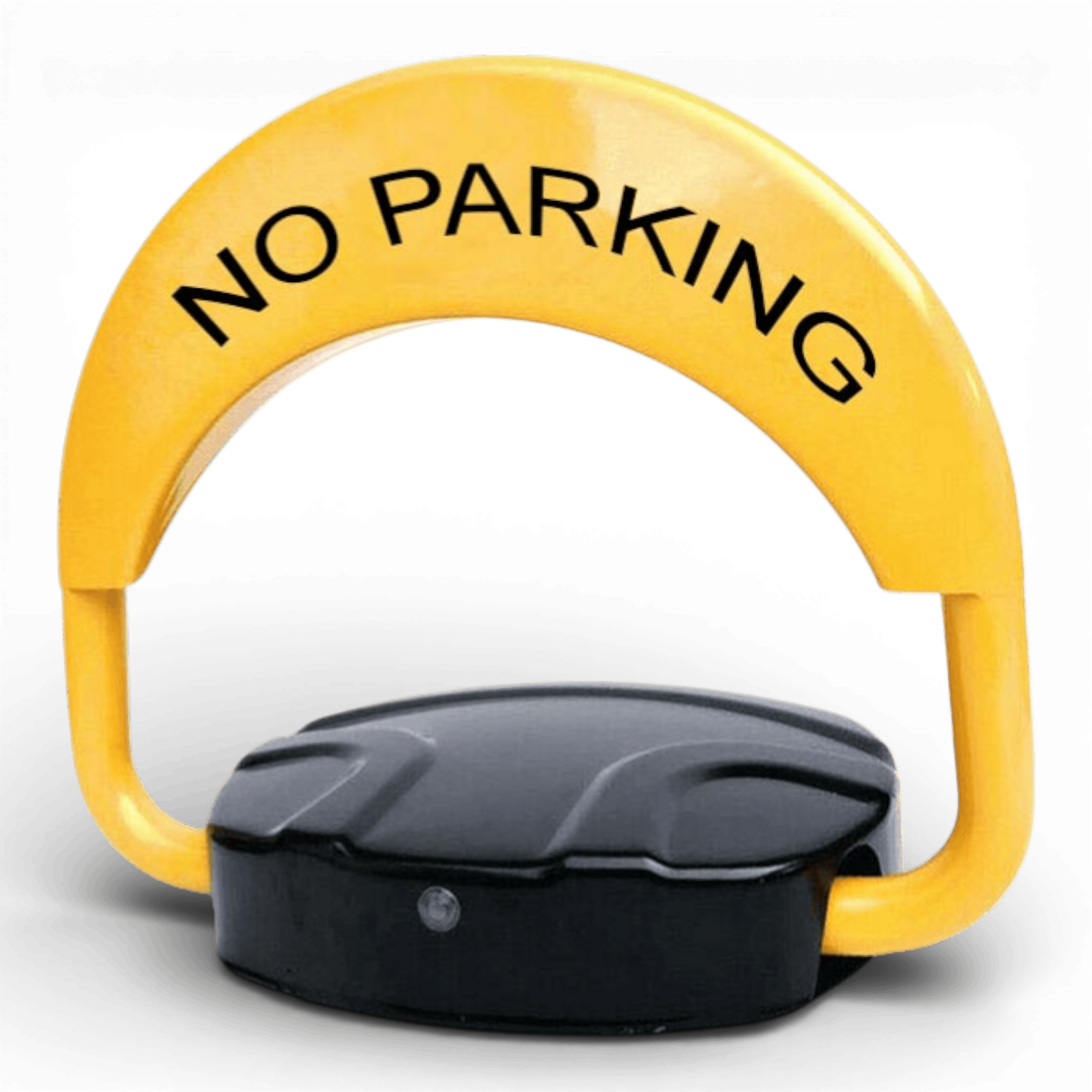 Blocator loc parcare automat AEIDEN ® cu 2 telecomenzi / 2 chei si alarma, suporta 4 tone, actionare automata, sistem antifurt, Galben/Negru