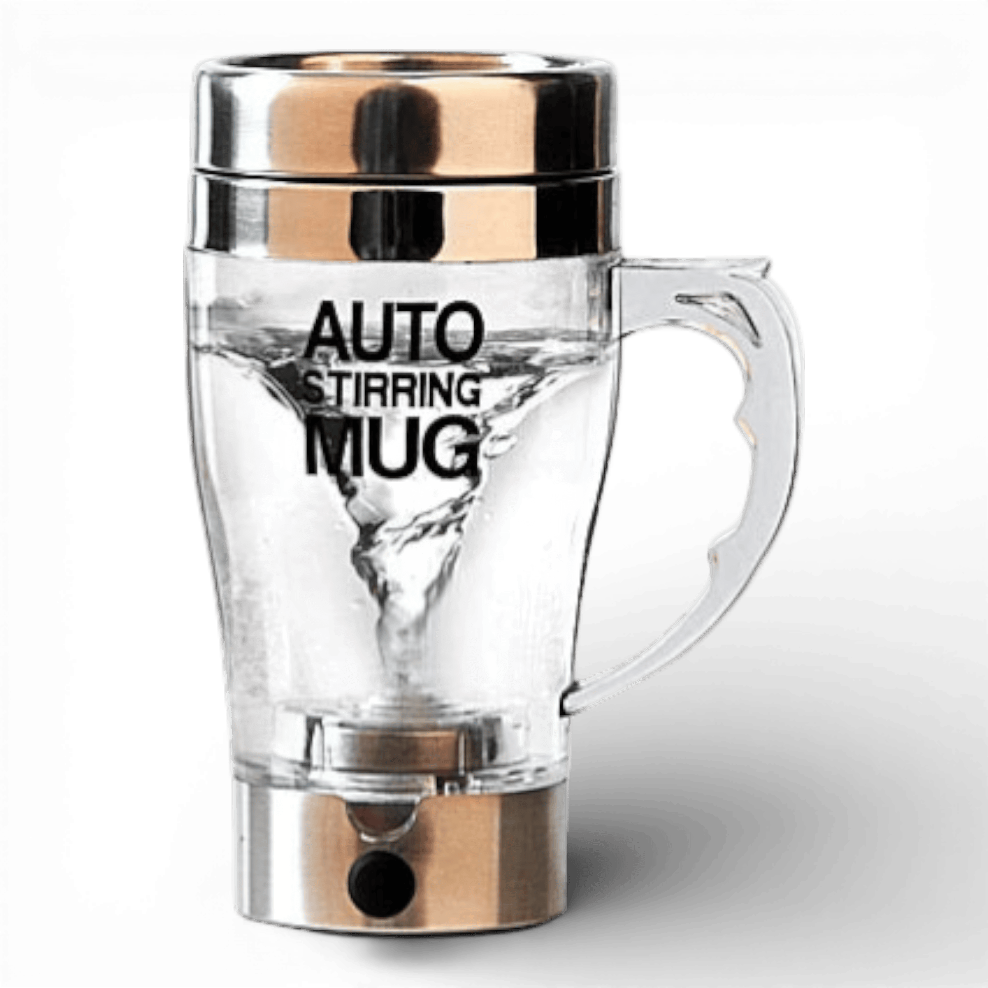 Cana Transparenta cu Amestecare Automata si Maner - Auto Stirring Mug 350 ml