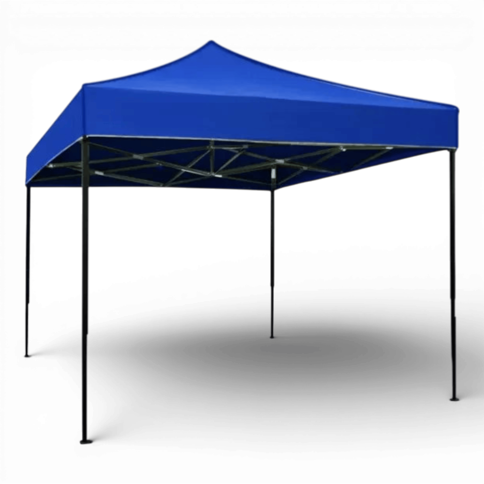 Cort Pavilion 3x3m Albastru Pliabil Cadru Metal pentru Curte, Gradina, Evenimente