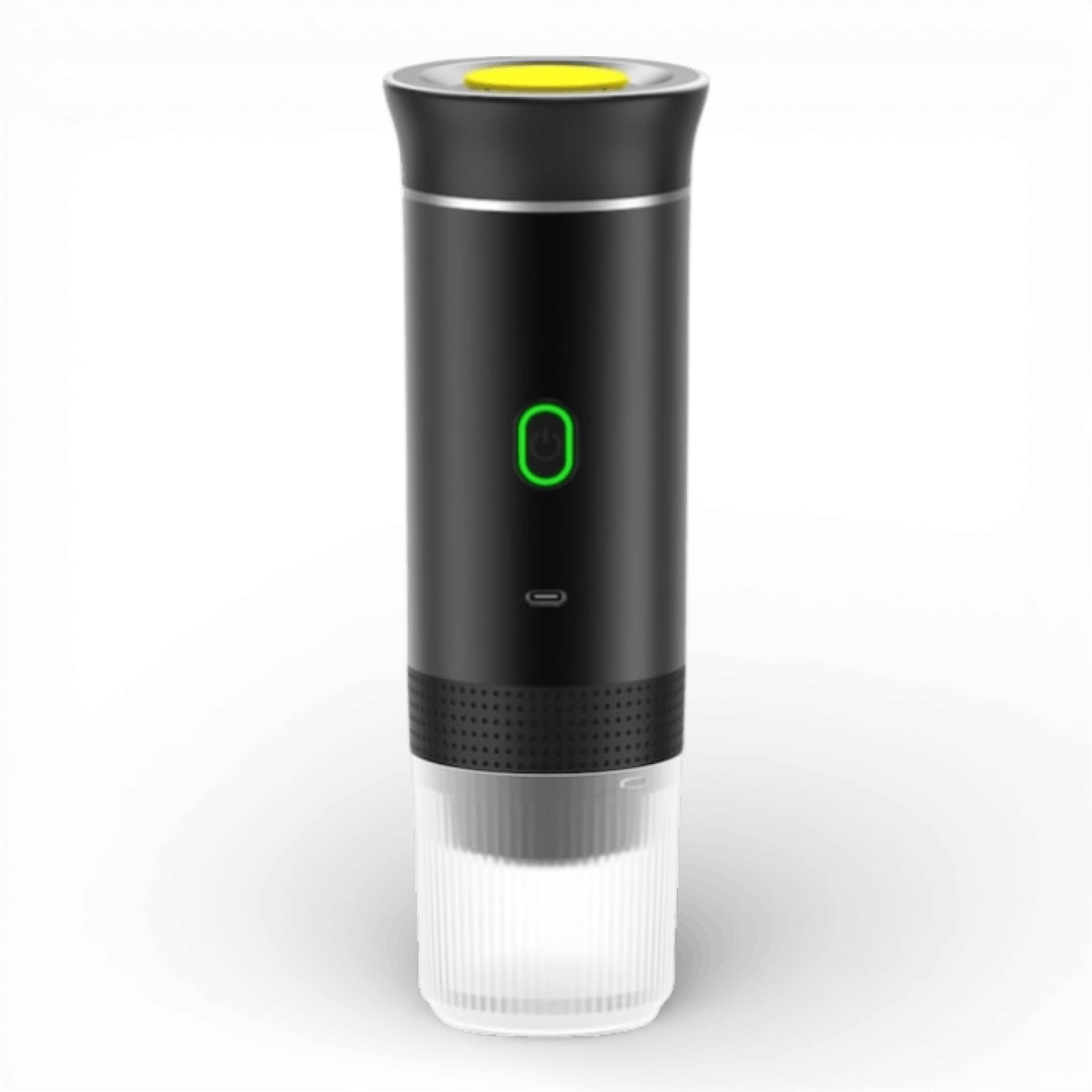 Espressor electric portabil, Aparat de cafea portabil, cafea macinata, capsule Nespresso, Nescafe, Dolce Gusto, mod incalzire apa sau cafea rece, putere 72W, baterie 2500mAh, incarcare USB C