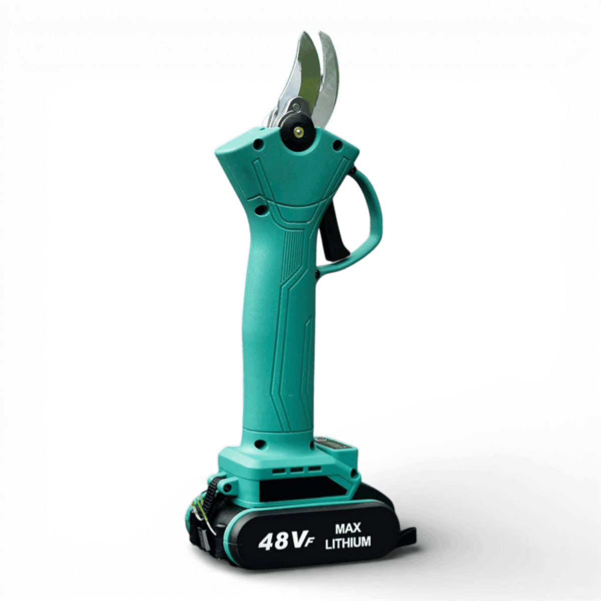 Foarfeca electrica portabila pentru Gradinarit AEIDEN, 2 Acumulatori 48V 8.0Ah, 500W, Lama din otel Carbon, baterie 8000mAh, 1 incarcator, design modern, accesorii incluse si valiza de transport, autonomie