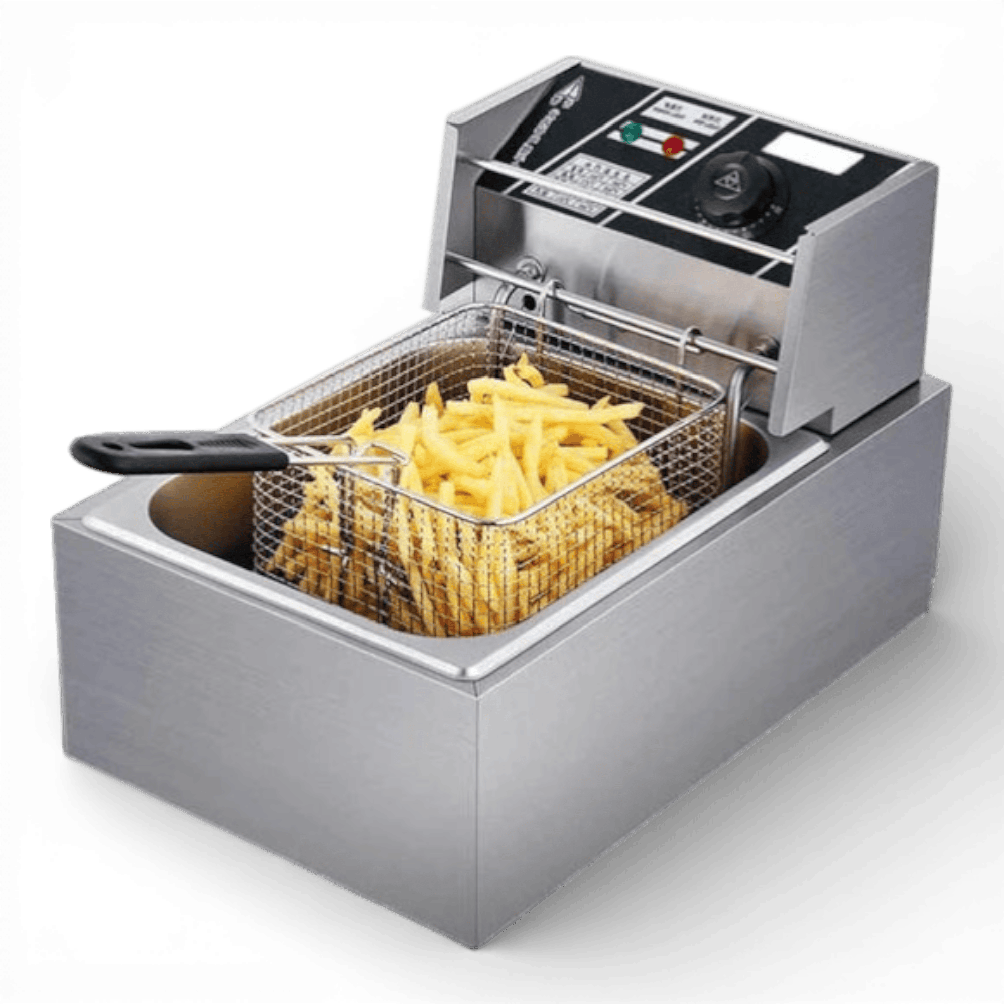 Friteuza Electrica Capacitate - 6 litri din Inox - Putere 2500W - Uz Profesional sau Personal