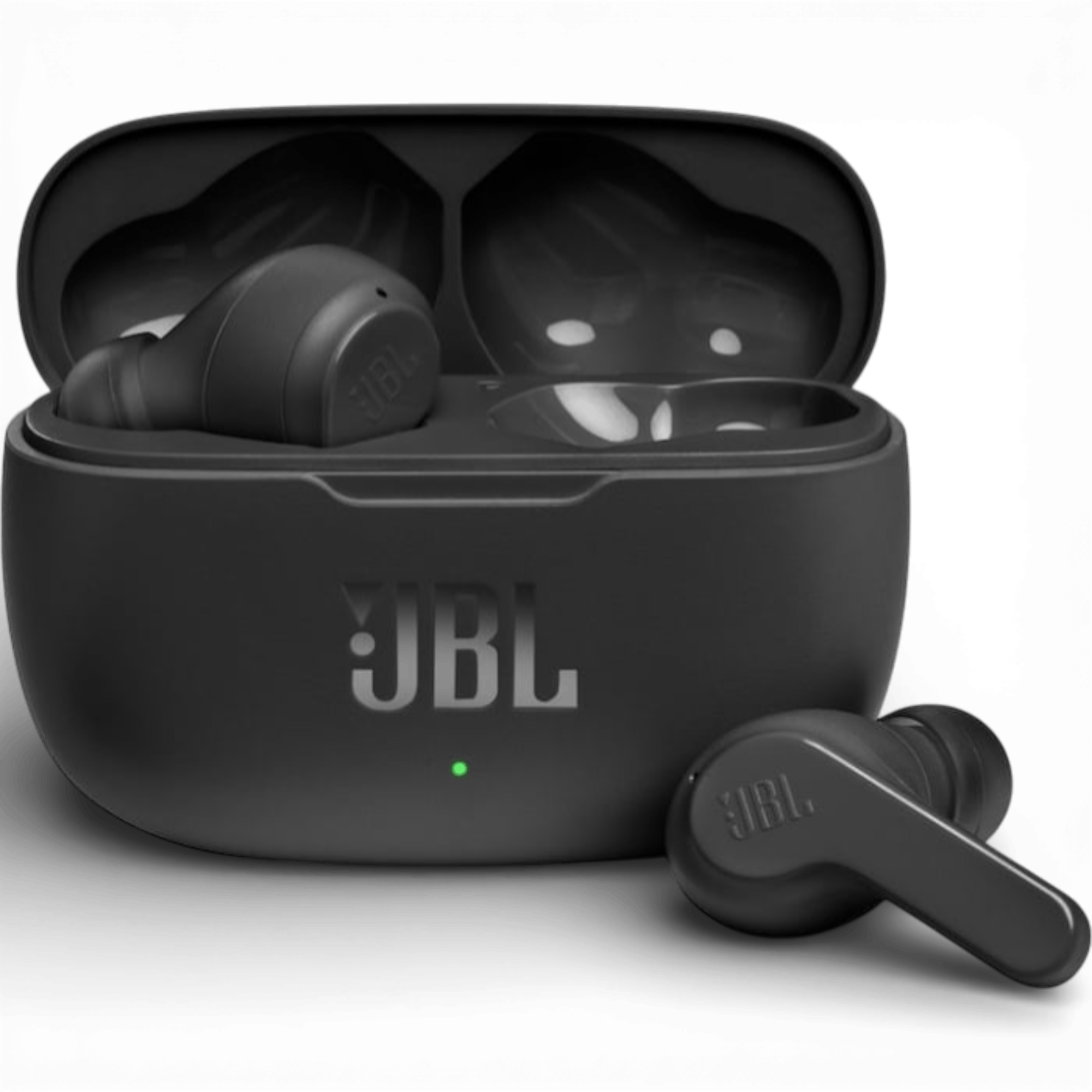 Casti audio in-ear JBL Wave 200TWS, True Wireless, Bluetooth, Deep Bass, IPX2, Touch Control, Negru