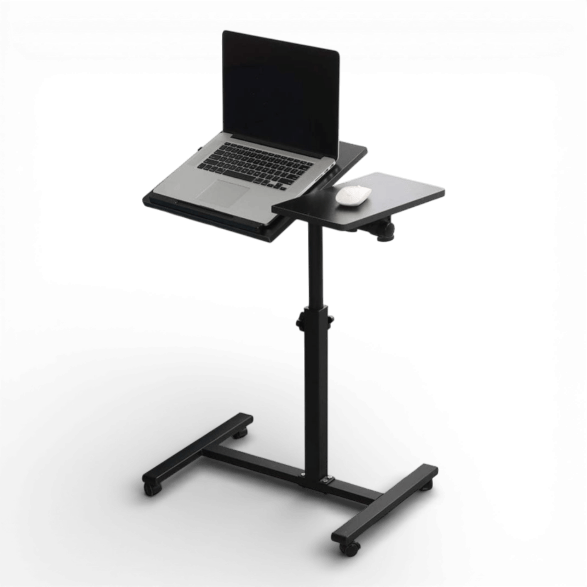 Masa reglabila pentru laptop, tip birou, cu roti