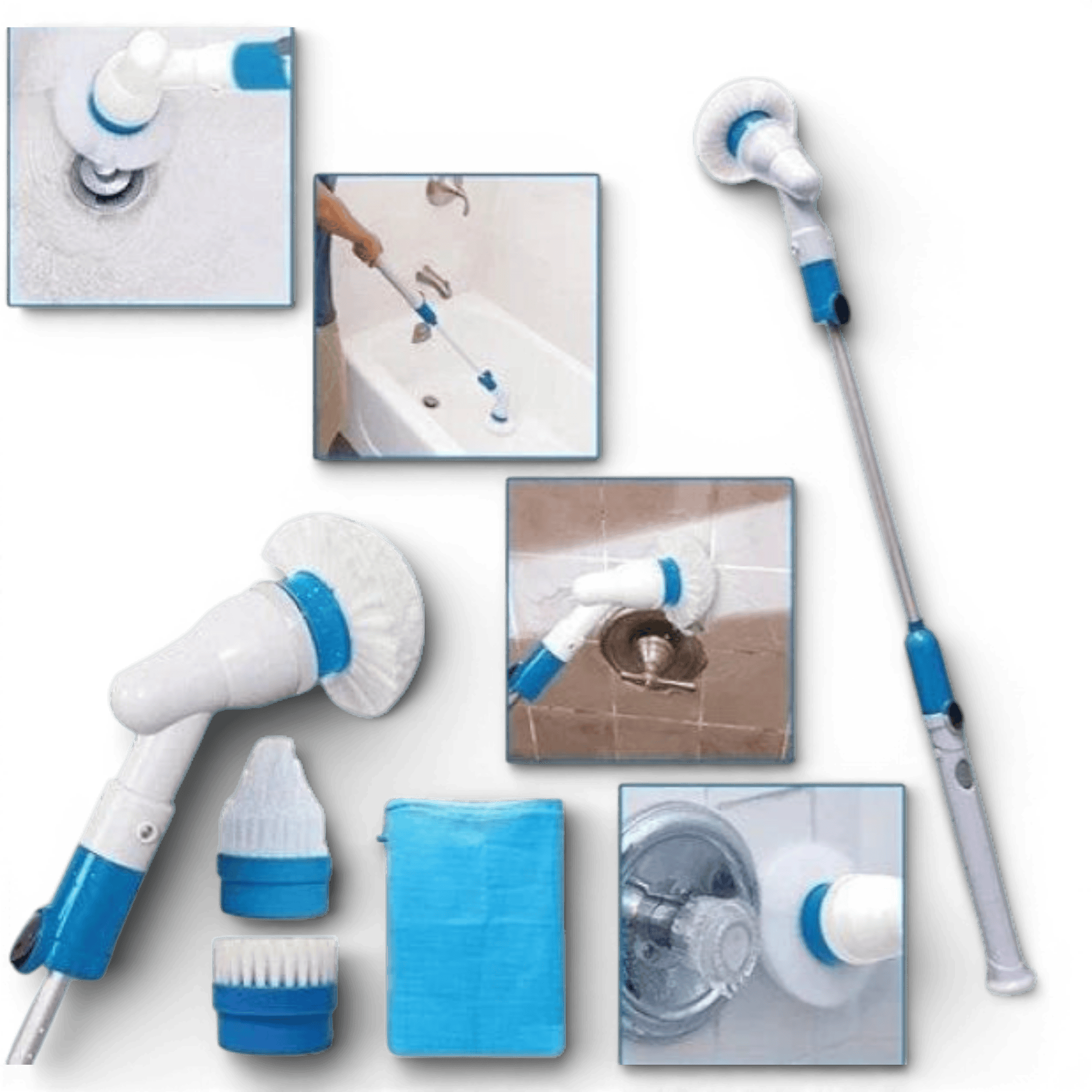 Mop Rotativ, Hurricane Spin Scrubber, 3 capete rotative