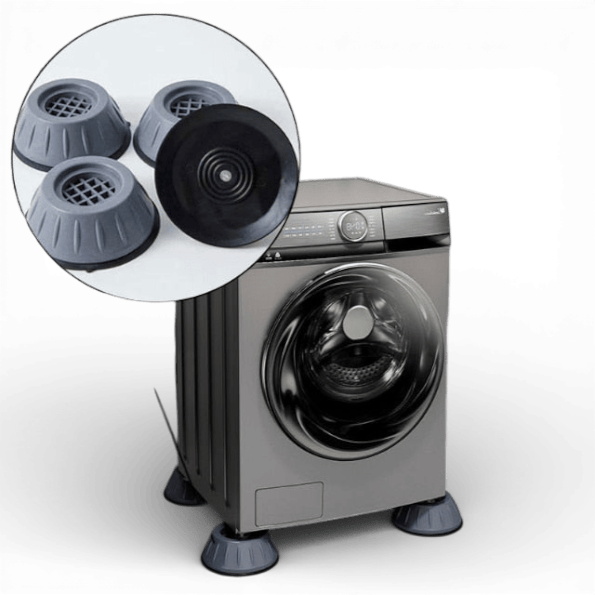 Picioruse antivibratie pentru masina de spalat, cauciuc, 4 bucati