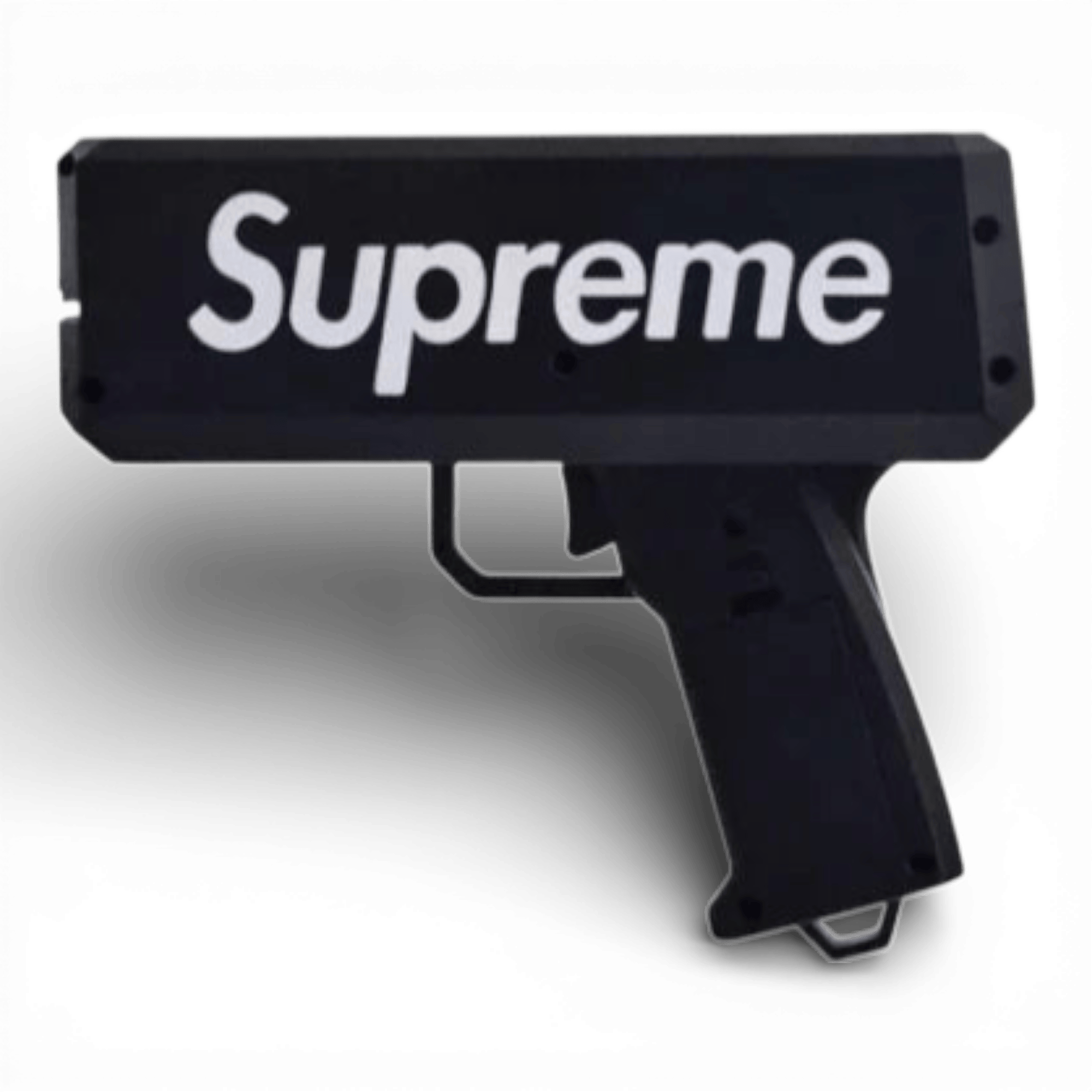 Party Popper SUPREME – aruncător de bancnote și pliante, 100 de bancnote incluse, negru