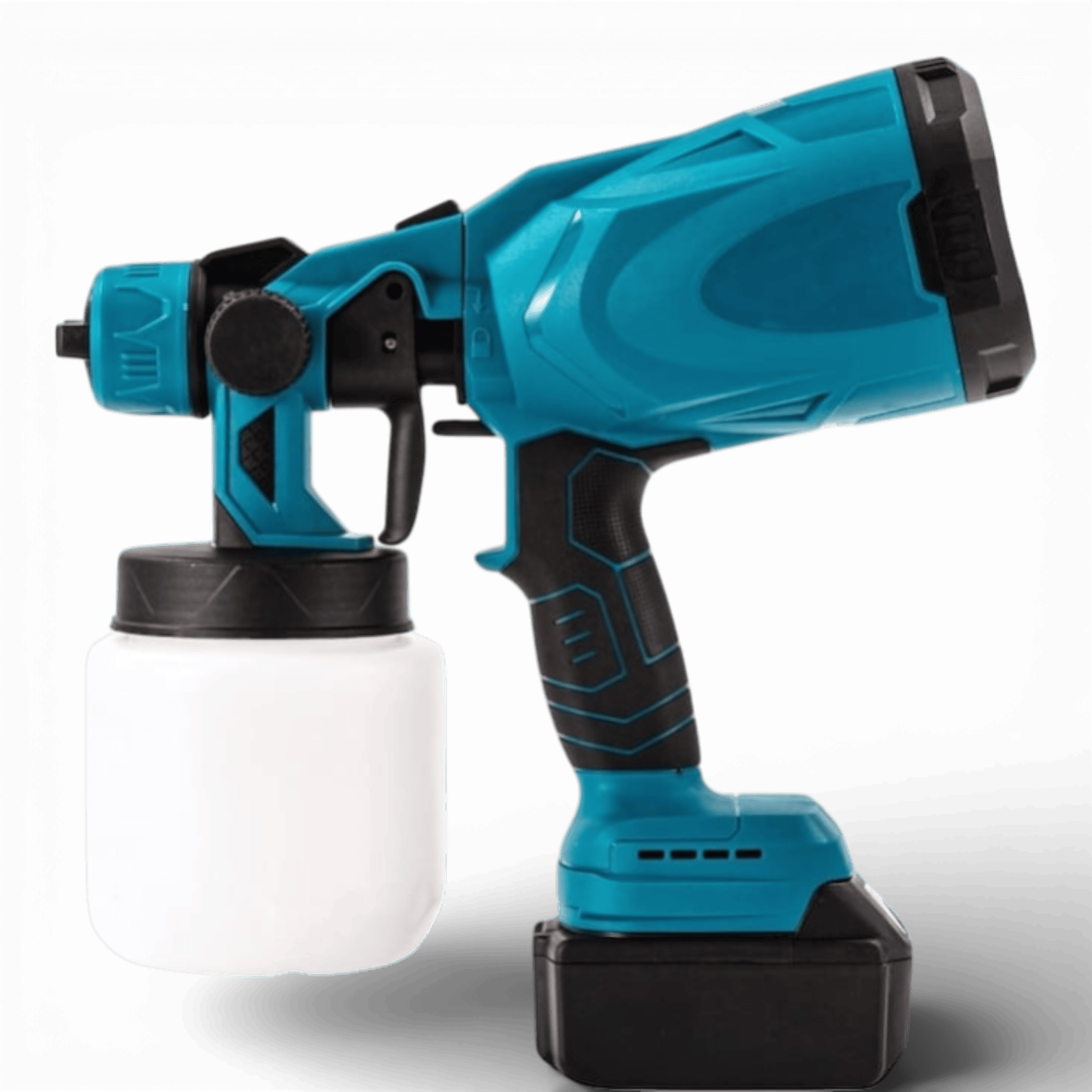 Aparat profesional de vopsit si zugravit AEIDEN ®, electric, cu rezervor de vopsea, 2 acumulatori 48V, portabil