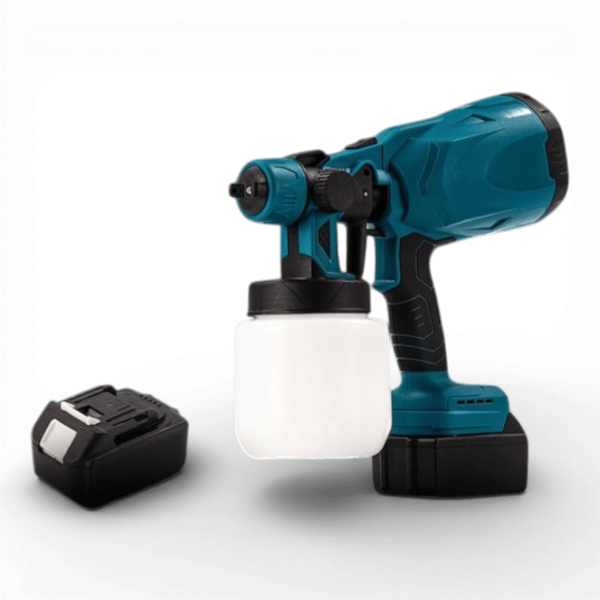 Aparat profesional de vopsit si zugravit AEIDEN ®, electric, cu rezervor de vopsea, 2 acumulatori 48V, portabil