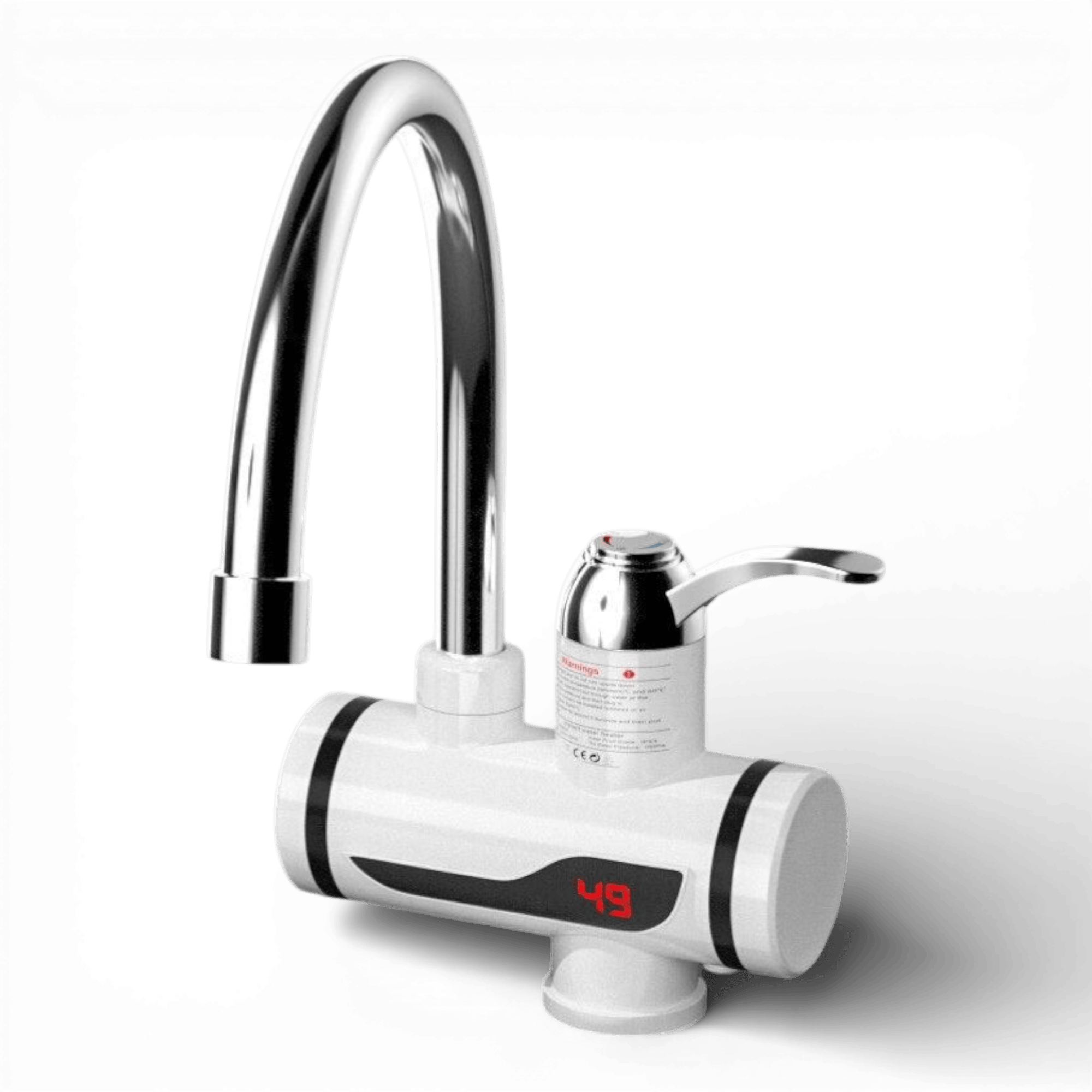 Robinet electric pentru apa calda instant, cu afisaj LCD