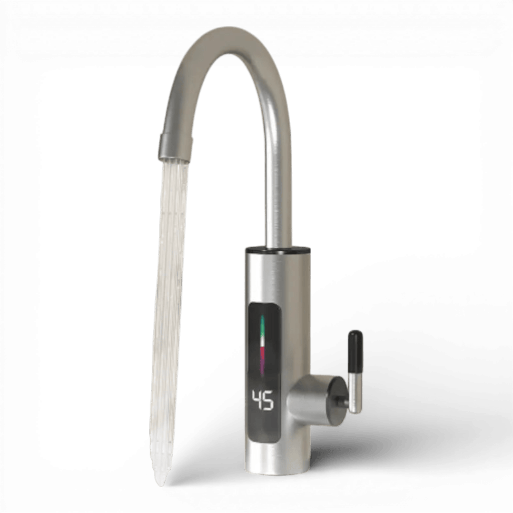 Robinet electric instant din inox, cu display si rotire 360 grade, 3000W