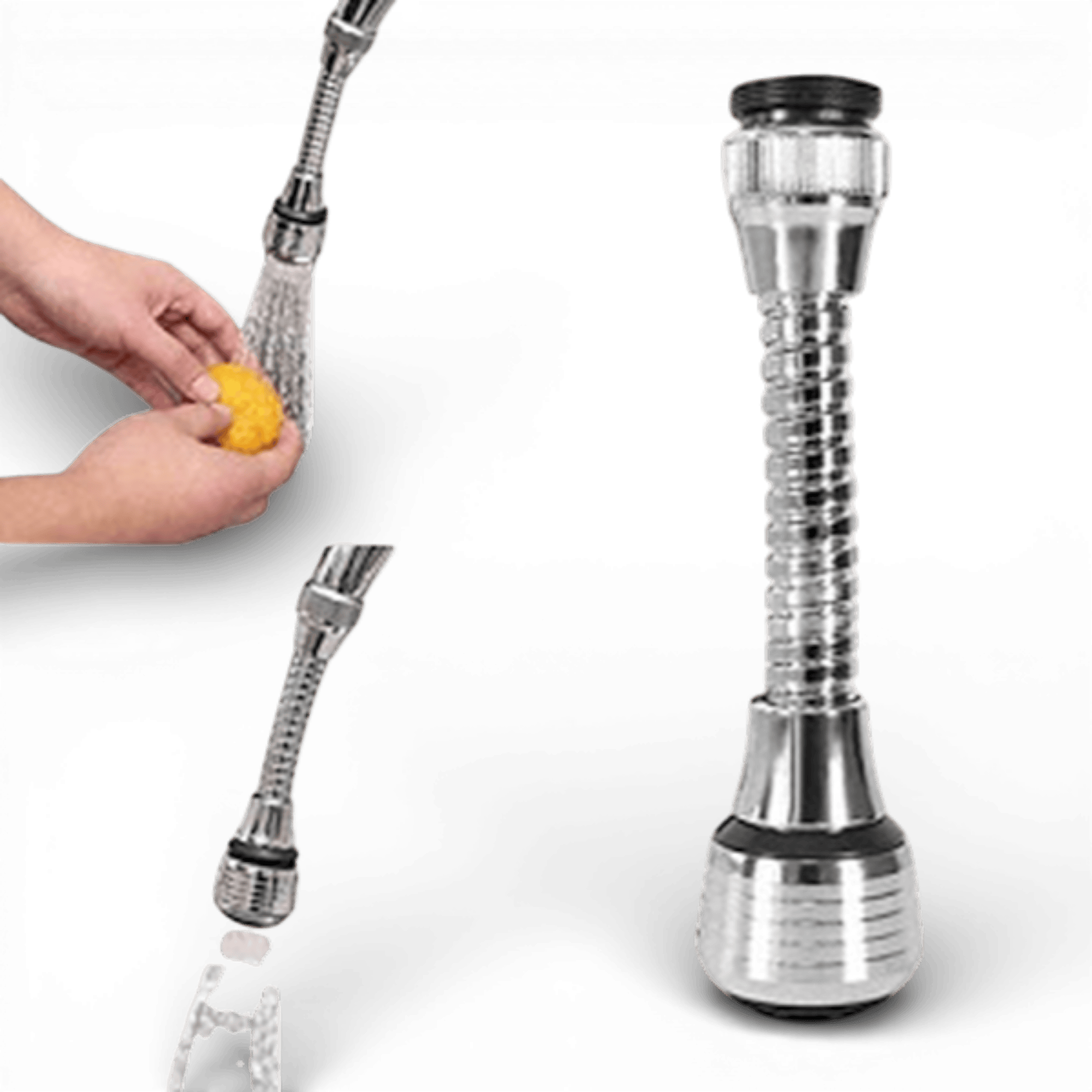 Set robinet electric cu afișaj LCD și 1 prelungitor universal Turboflex