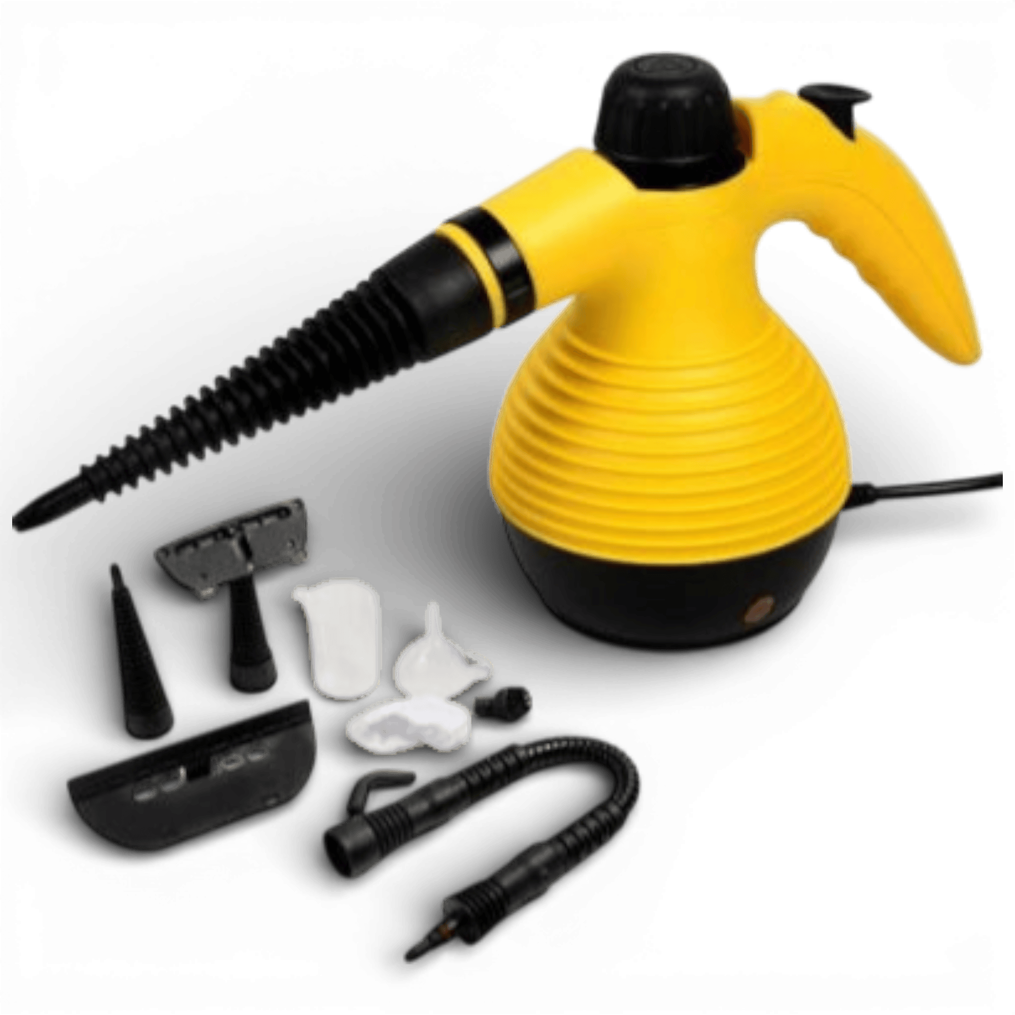 Aparat de curatat cu aburi Steam Cleaner + Accesorii, galben