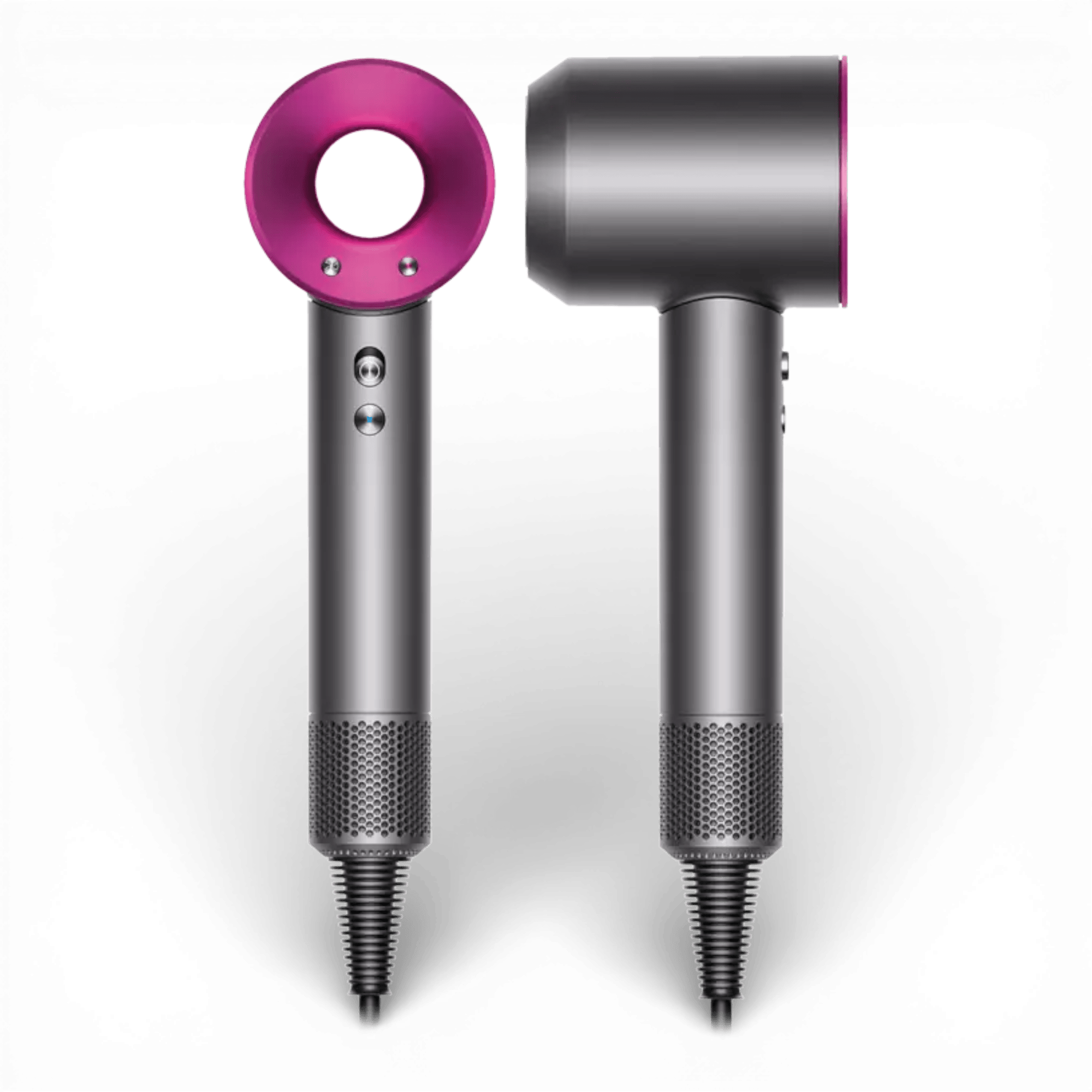 Uscator de par ultra puternic, ioni negativi, aer rece/cald, 1600W, 3 trepte de viteza, 4 trepte de temperatura, 5 capete diferite, Roz