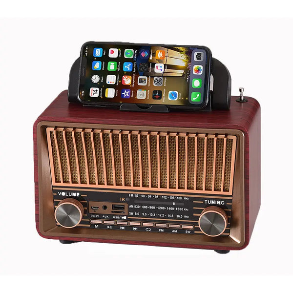 Radio Clasic Vintage NNS NS-2071BT cu Bluetooth, MP3, USB și telecomanda