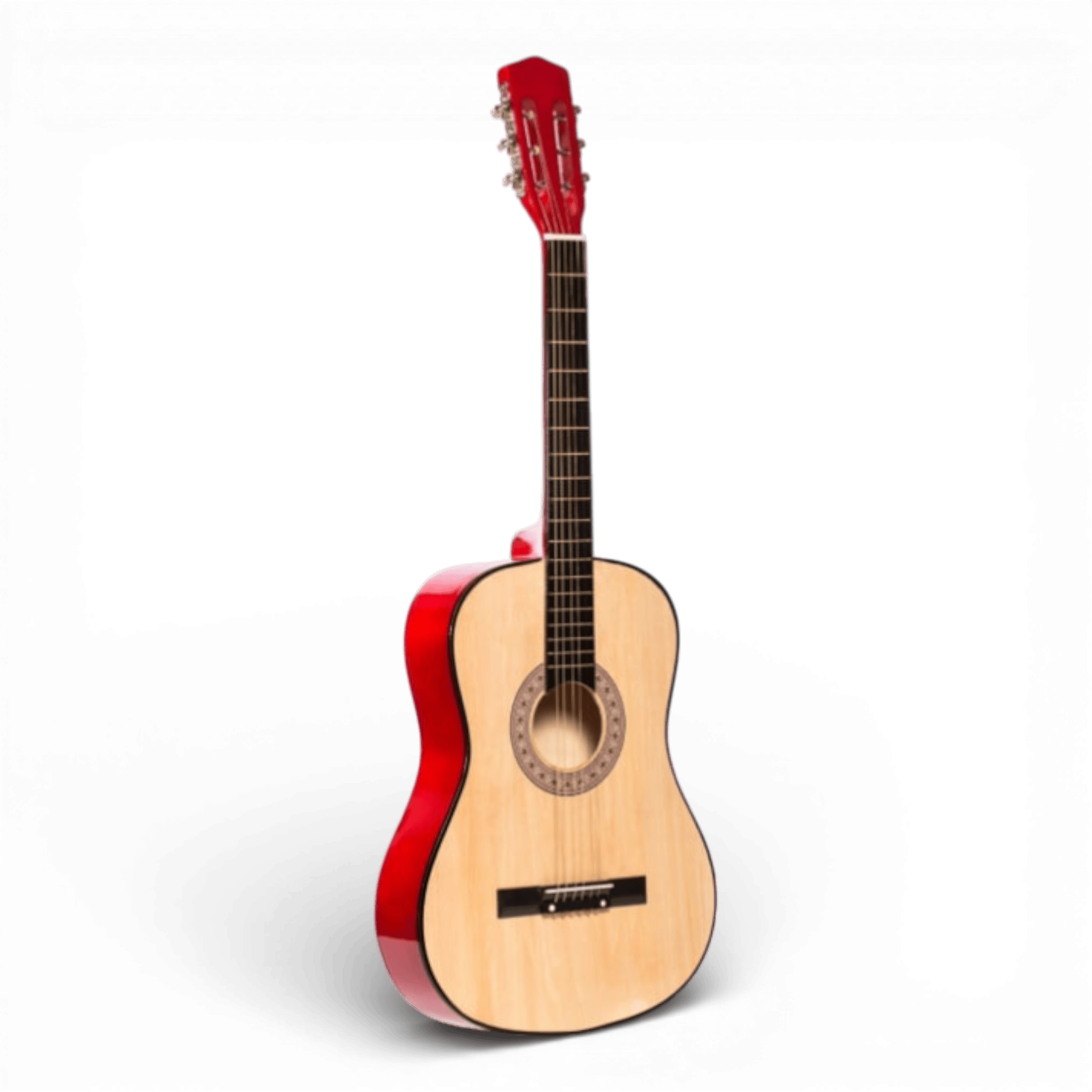 Chitara Clasica Crem/Natur 4/4 38" ( 95 X 35 CM ), pentru Incepatori si Adulti, Recomandata peste 8-10 ani, 6 Corzi Metalice, 20 De Taste