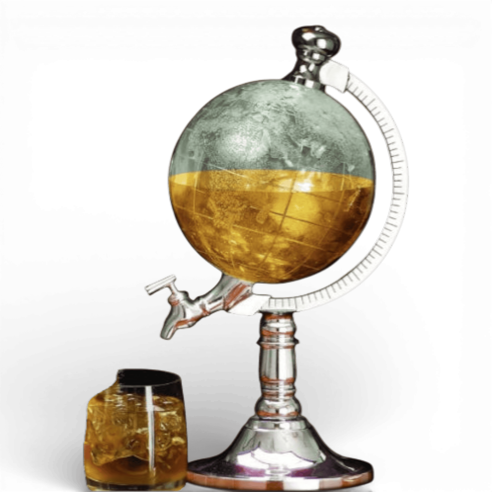 Dispenser de bauturi in forma de Glob Pamantesc