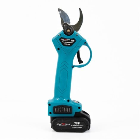 Foarfeca electrica portabila pentru Gradinarit AEIDEN ®, 2 Acumulatori 48V 8.0Ah, 500W, Lama din otel Carbon, baterie 8000mAh, 1 incarcator, design modern, accesorii incluse si valiza de transport, autonomie