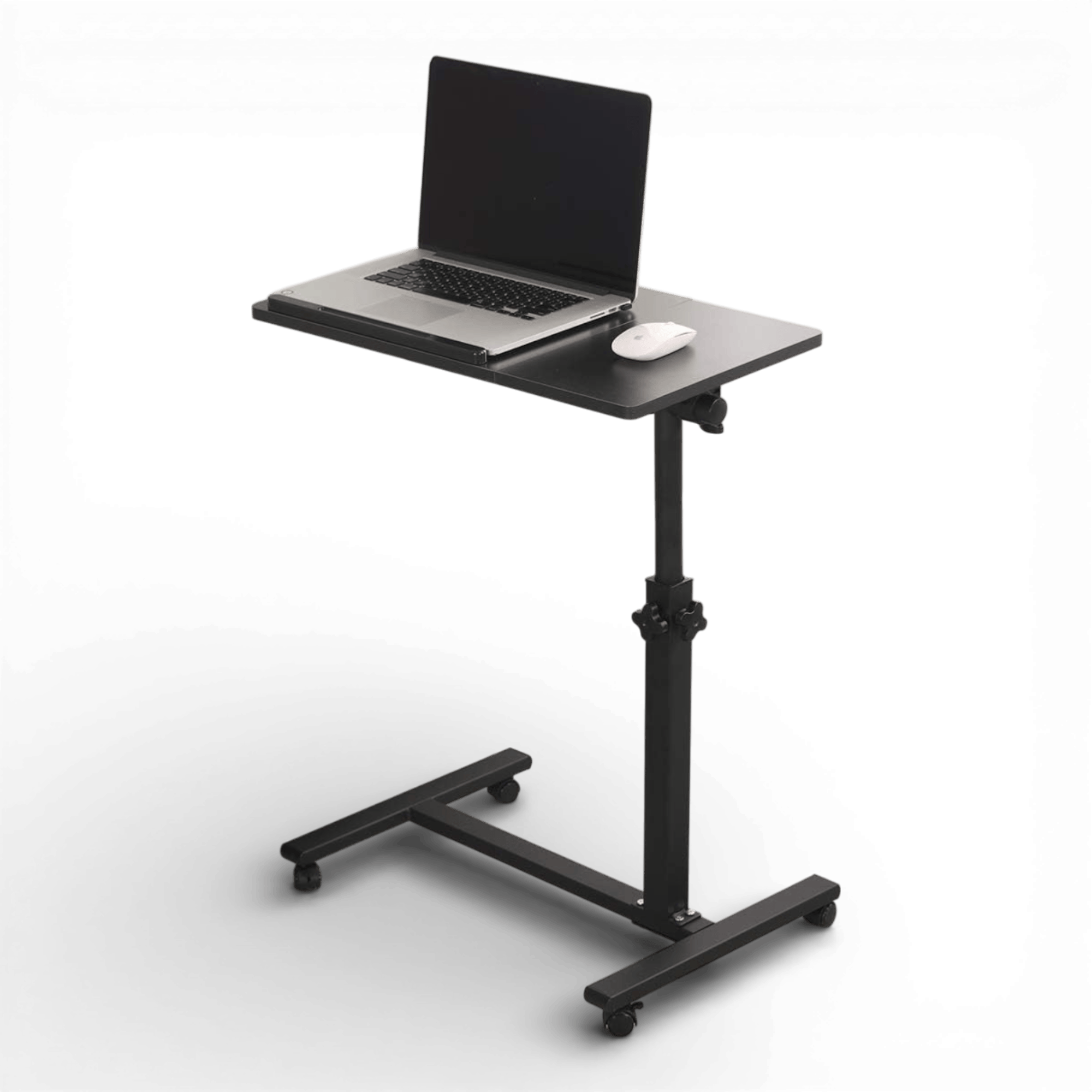 Masa reglabila pentru laptop, tip birou, cu roti