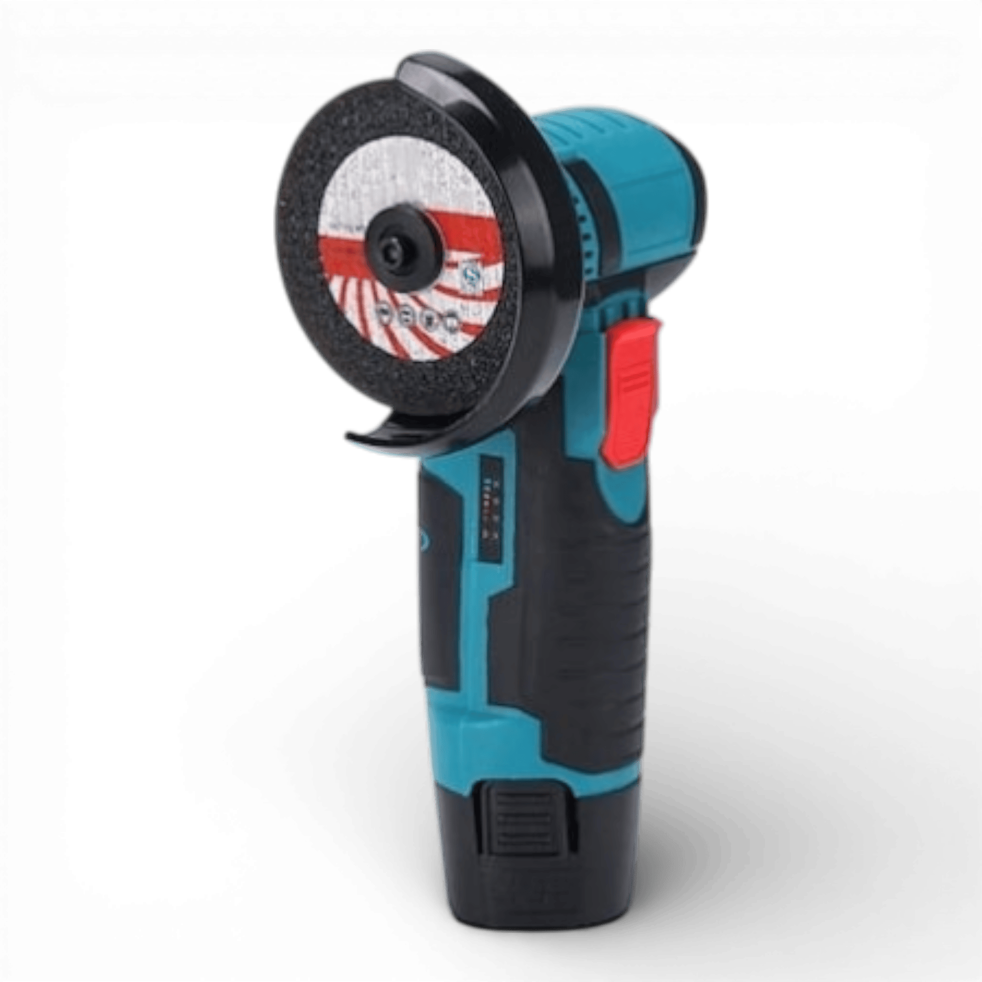 Mini polizor flex unghiular portabil AEIDEN ® 2 acumulatori 12V, 750W, 1500 mAh, 19500 rpm, 6 discuri 76 mm, soft start, autonomie mare, design modern, Verde/Negru