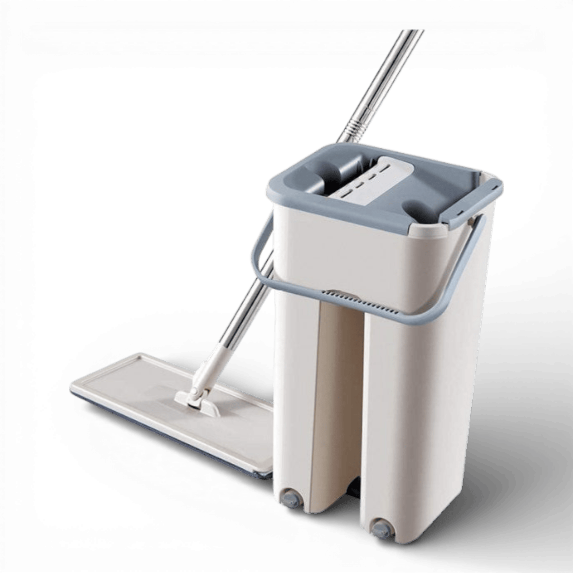 Mop profesional cu doua cuve de spalare si uscare + 2 rezerve cadou