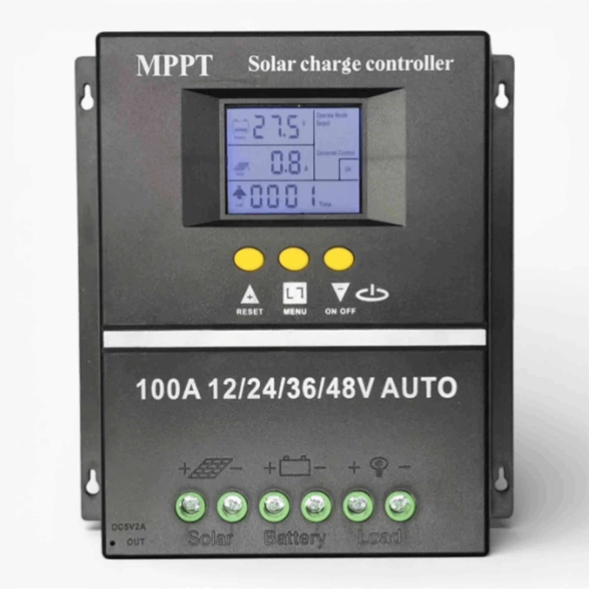 Controler solar, MPPT,12V/24V/36V/48V, 100A, display LCD, 7 moduri de functionare