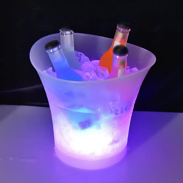 Frapiera gheata 7 L cu iluminare LED si boxa wireless reincarcabila