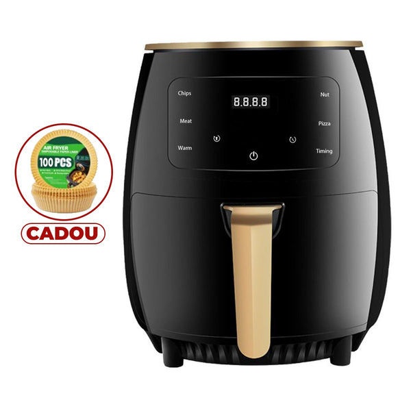 Friteuza Fara Ulei 6 Litri, Model Silvercrest, Display Digital, Capacitate 6L, 2400W, Negru