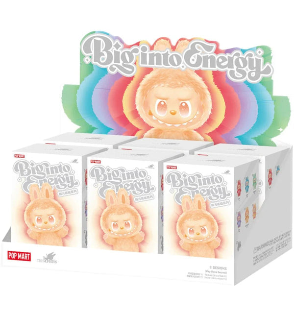 Set 6 x Jucarii de plus, Labubu The Monsters, seria Big Energy Series, generația 3, Random BlindBox, 18 cm